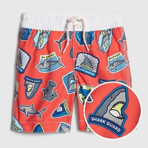 baby shark swim trunks